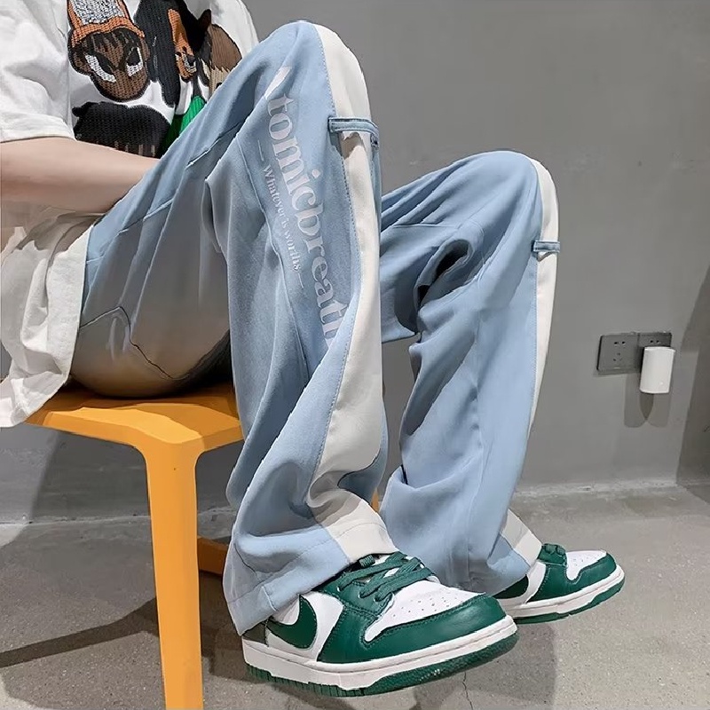 Quần harem Dáng Rộng Lưng Thun Thoải Mái Phong Cách Hip Hop Đường Phố Hàn Quốc Cho Nam Cỡ Lớn M-3XL