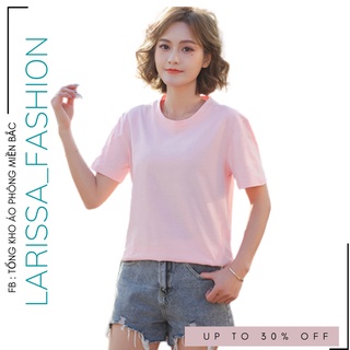 Áo thun trơn MÀUHỒNG chất liệu cotton - Áo phông Nam Nữ cổ tròn Vải thấm hút mồ hôi, dễ phối đồ. Nhận IN ẤN theo yêu cầu