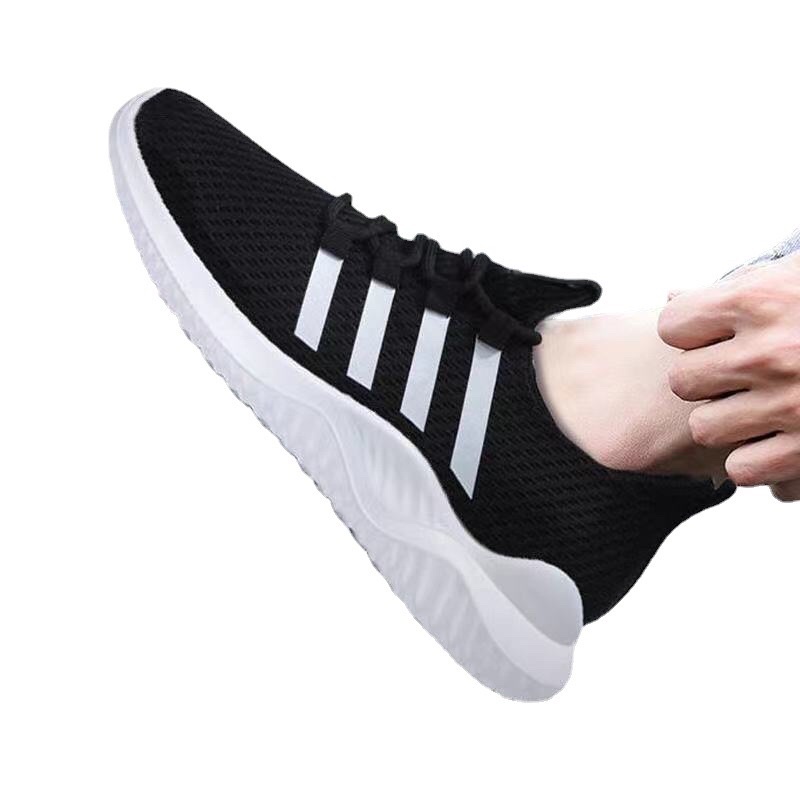 (2 mẫu) giày thể thao nam đế box sườn vải thoảng khí đi êm nhẹ bền