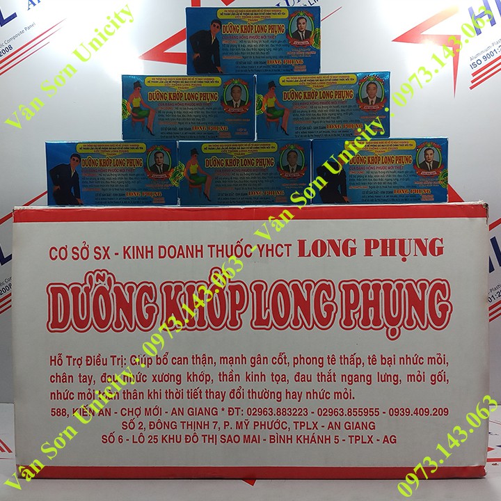 10 hộp Dưỡng Khớp Long Phụng viên nang (nhộng) trắng Đặng Hồng Phước vỉ 10 khuôn