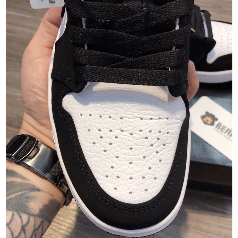 [Bear.sneaker] Giày Thể Thao JD1 Low Black And White Panda bản SC.