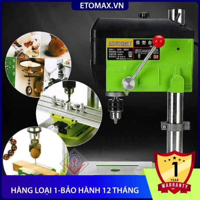 [Hàng loại 1-Tặng 25 mũi khoan] Máy khoan bàn công suất lớn miniQ 680W ( BG5168E)