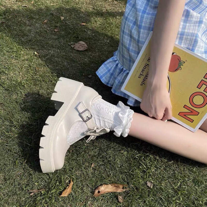 | Order | Giày da ulzzang phối quai dễ thương | BigBuy360 - bigbuy360.vn
