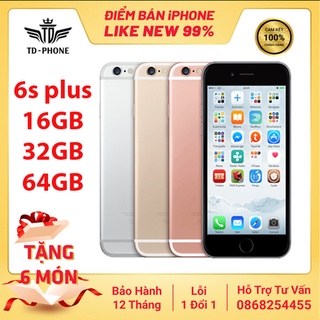 Điện thoại iphone 6s plus 64gb quốc tế mới 99% like new full box bảo hành 12 tháng