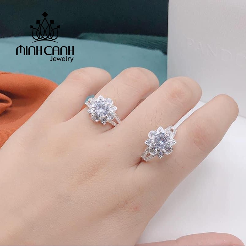 Nhẫn Bạc Nữ Hoa Sen Quốc Hoa - Minh Canh Jewelry