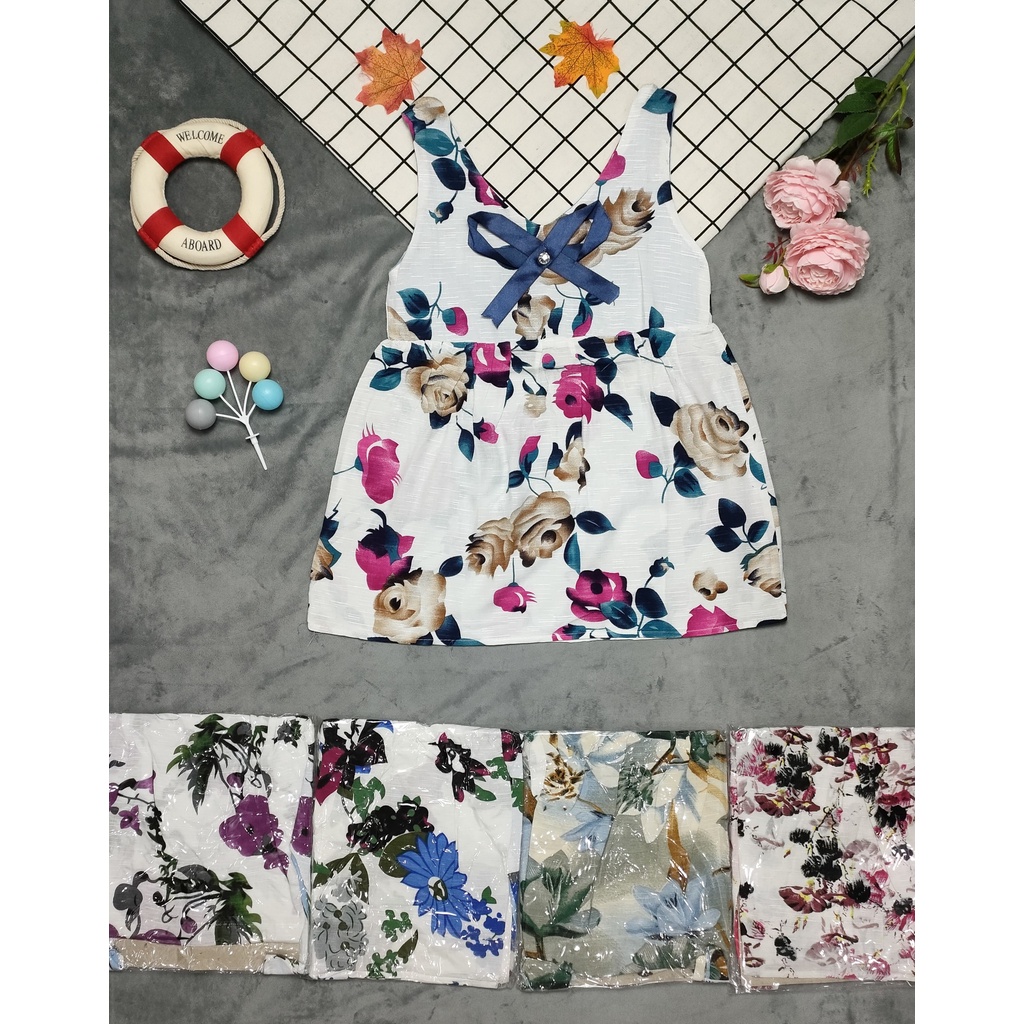 (Đầm Shop Sale) Đầm Hoa Bé (8-18kg)