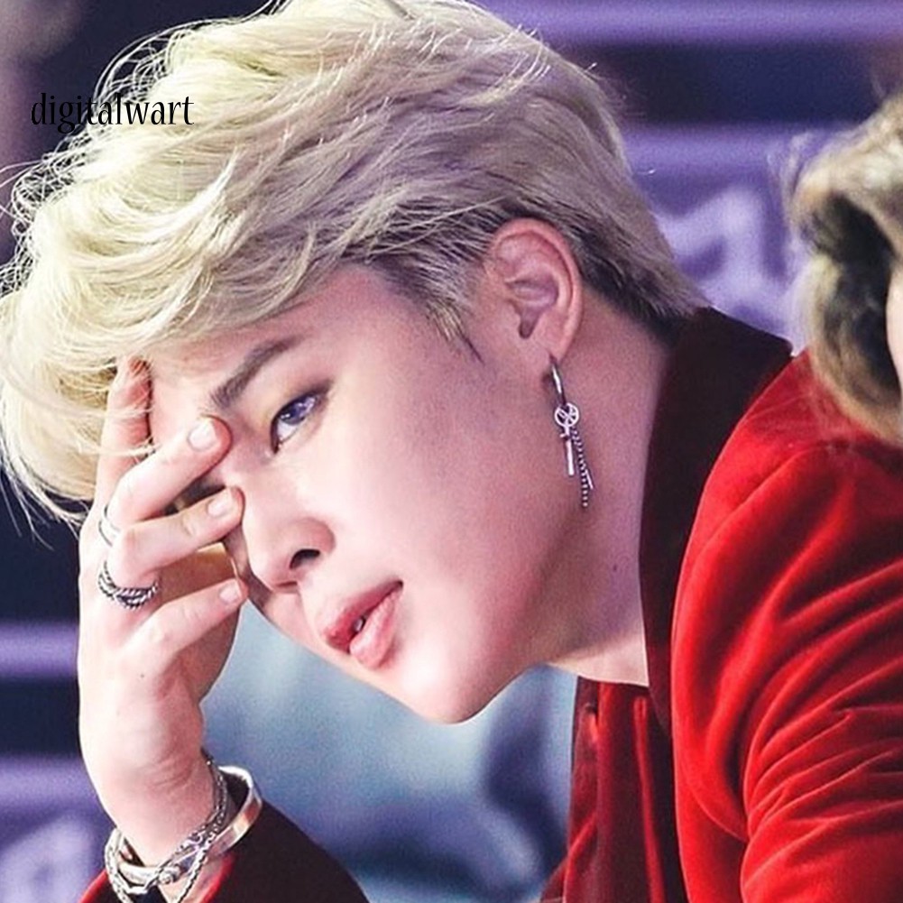 1 Khuyên Tai Dây Xích Dài Không Xỏ Lỗ Thời Trang Nam