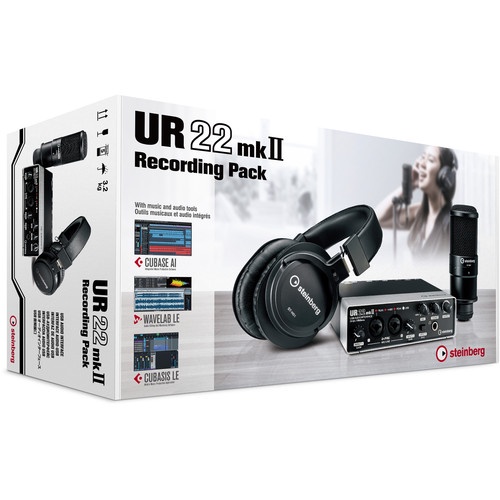 Bộ KIT thu âm Steinberg UR22 MKII Recording Pack hàng chính hãng