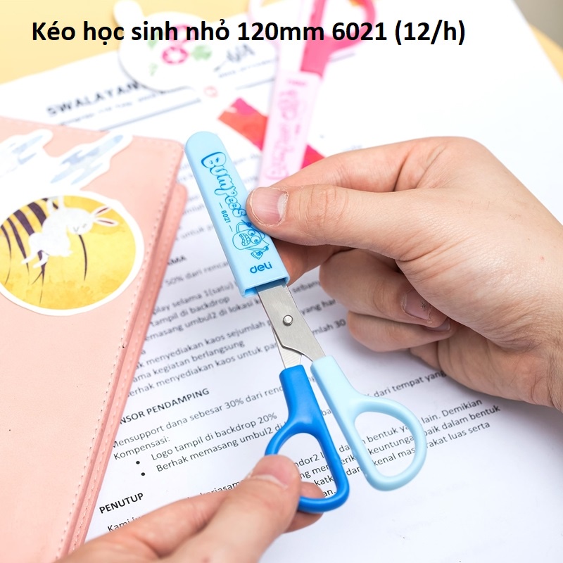 Kéo học sinh an toàn dành trẻ nhỏ, hàng đẹp, chất lương - Deli/Classmate - vpp Diệp Lạc (sỉ/lẻ)