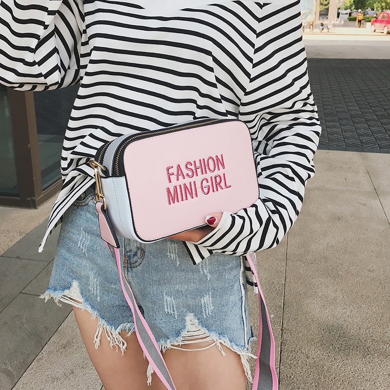 Túi Hộp Fashion Mini Girl 3D Bản 2 Dây Kéo Cao Cấp