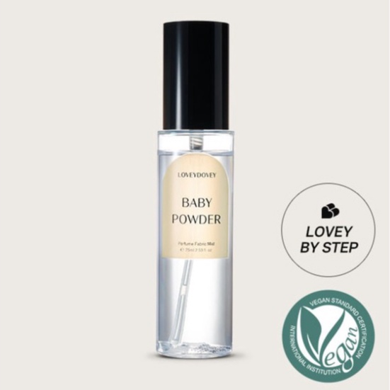 [LOVEYDOVEY] Bột xịt nước hoa vải cho bé 75ml Vegan Công thức xanh thân thiện với môi trường Ecocert
