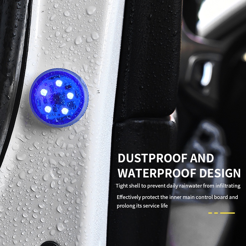 Bộ 2 Đèn Led 5 Bóng Cảnh Báo Gắn Cửa Xe Hơi Chuyên Dụng Cao Cấp