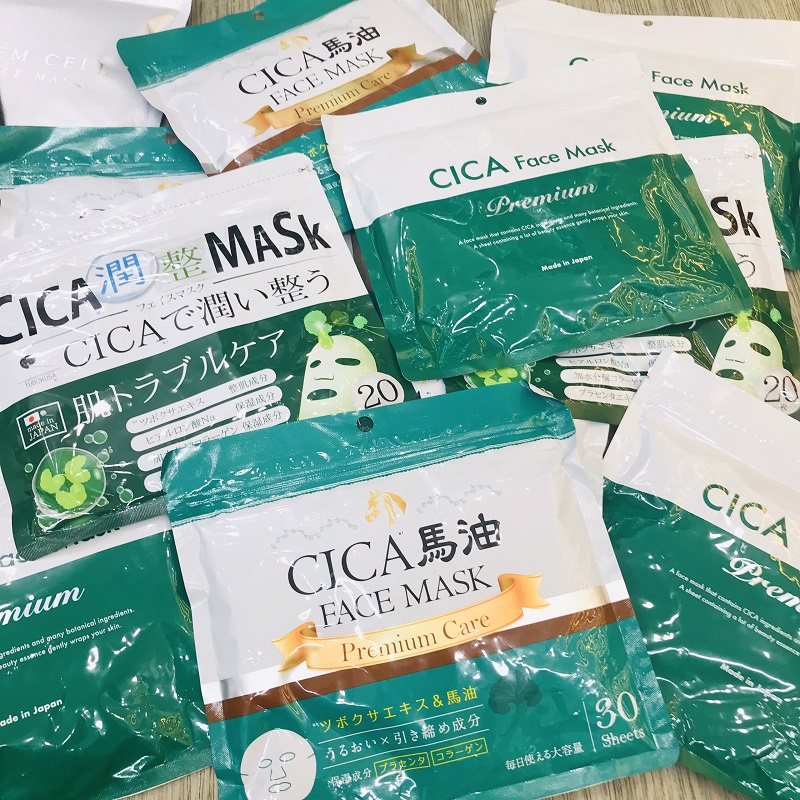 Mặt Nạ Dưỡng Da Cica Face Mask Premium Care Nhật Bản - 30 Miếng