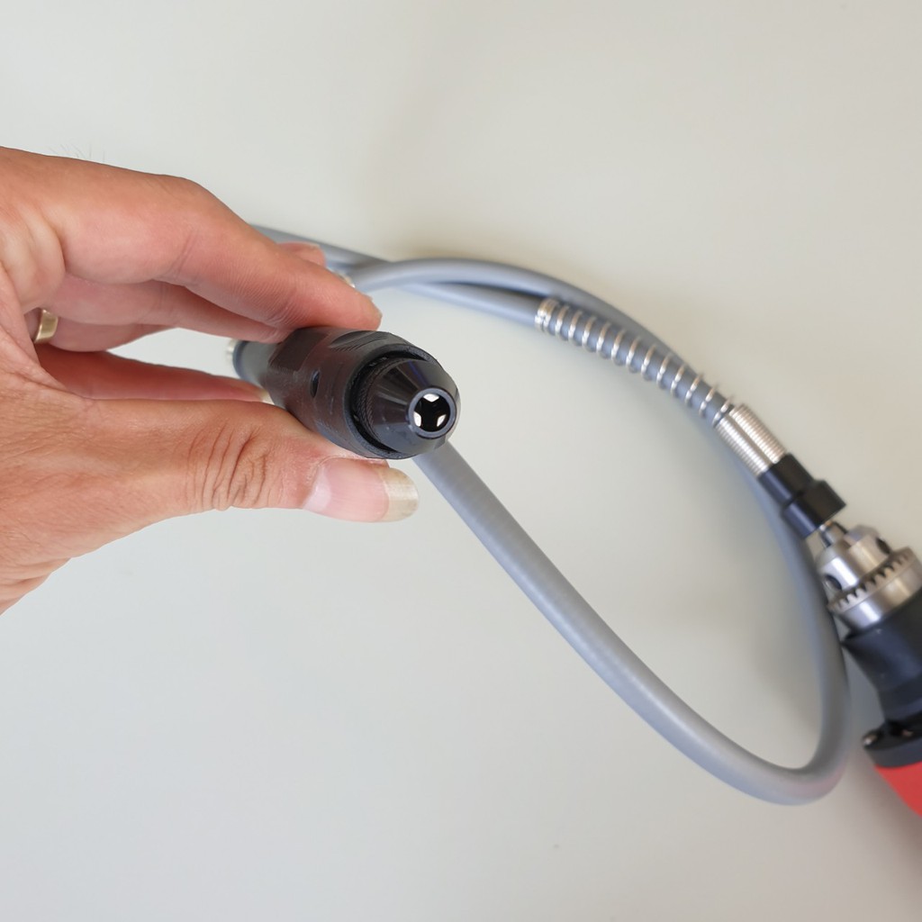 Đầu kẹp mũi khoan 3 chấu cho máy khoan mài khắc và dây truyền động nối dài máy khoan