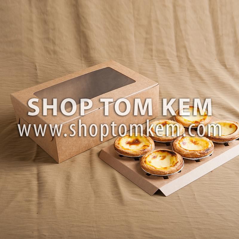 HỘP ĐỰNG CUPCAKE CÁC CỠ GIẤY KRAFT CỨNG CÁP