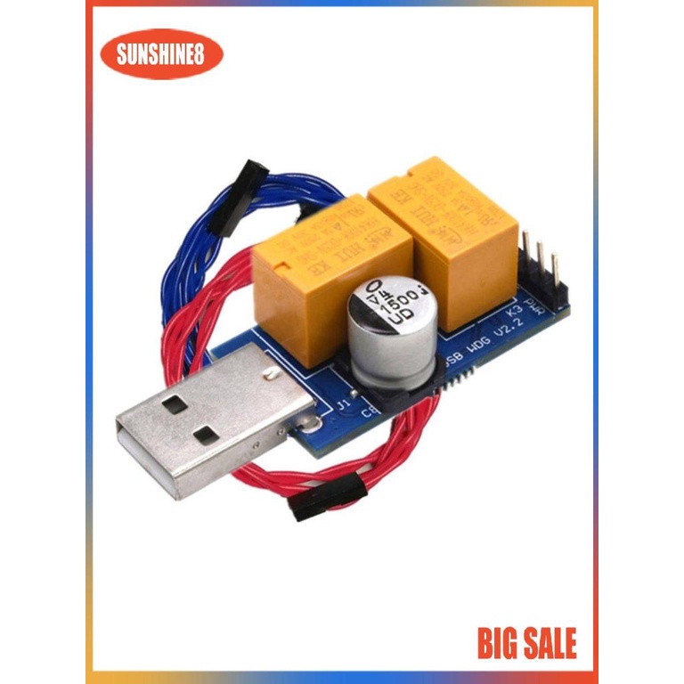 【SUN】Máy chủ Dual Relay USB Watchdog Computer Crash Blue Screen Khởi động lại Rơle kép