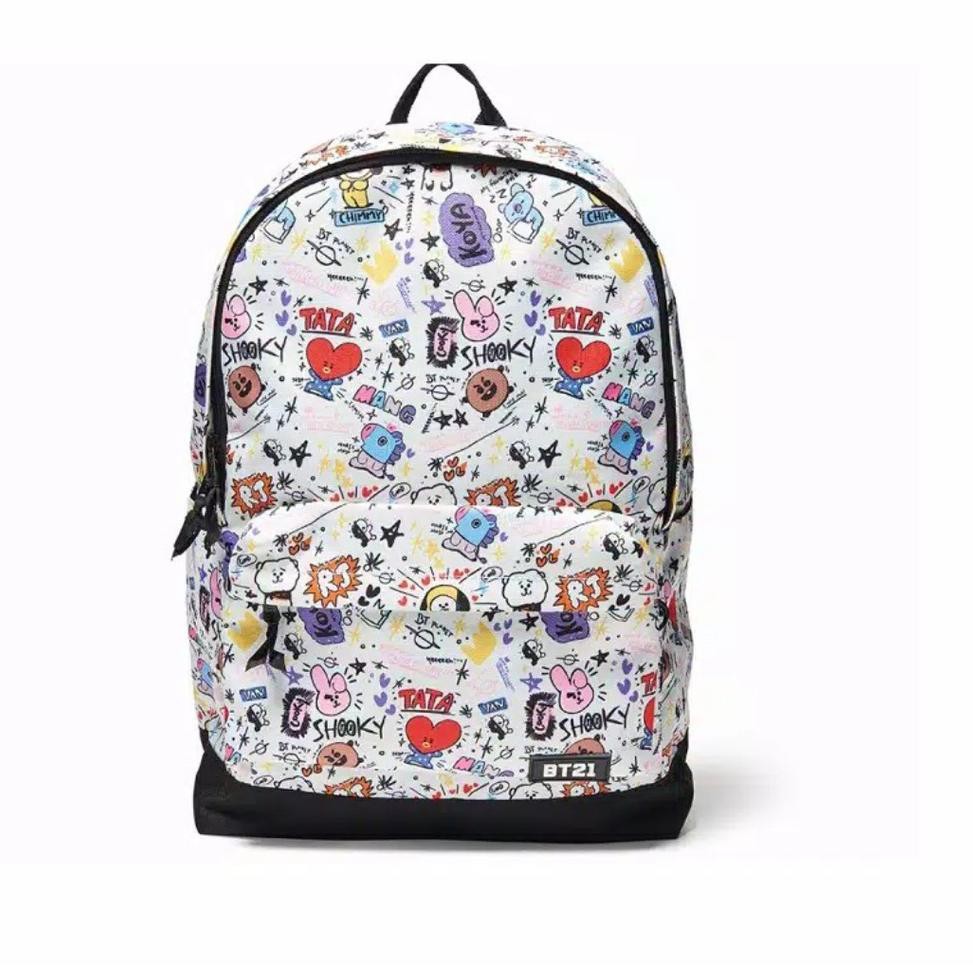 Ba Lô Vải Bố Hình Bt21 Bts Tata Cooky Chimmy Mank Van 5.5