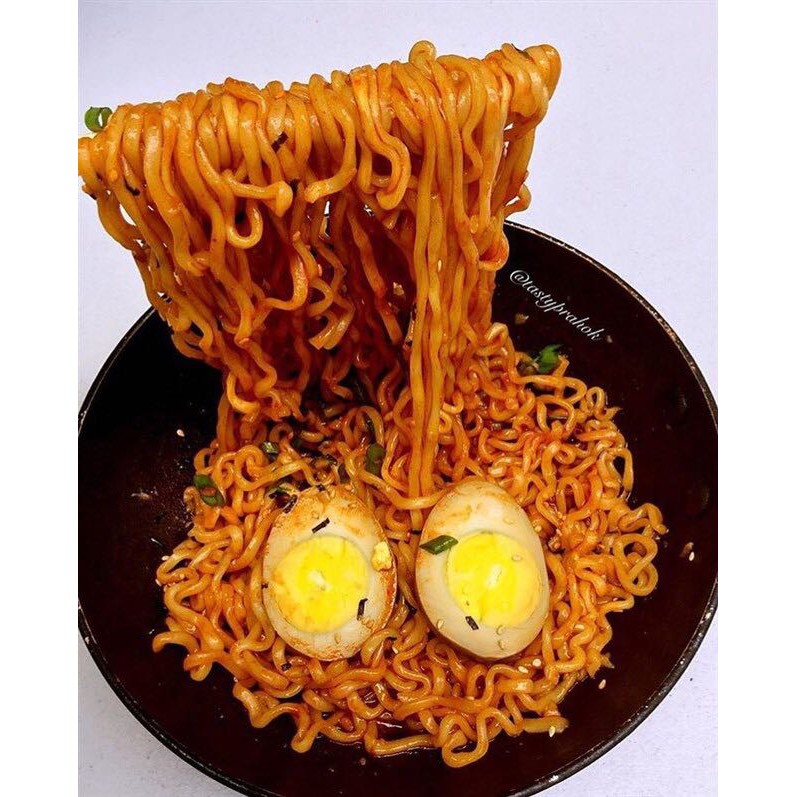 Lốc 5 gói mì cay khô Samyang Hàn Quốc, ăn vặt vừa ngon vừa rẻ