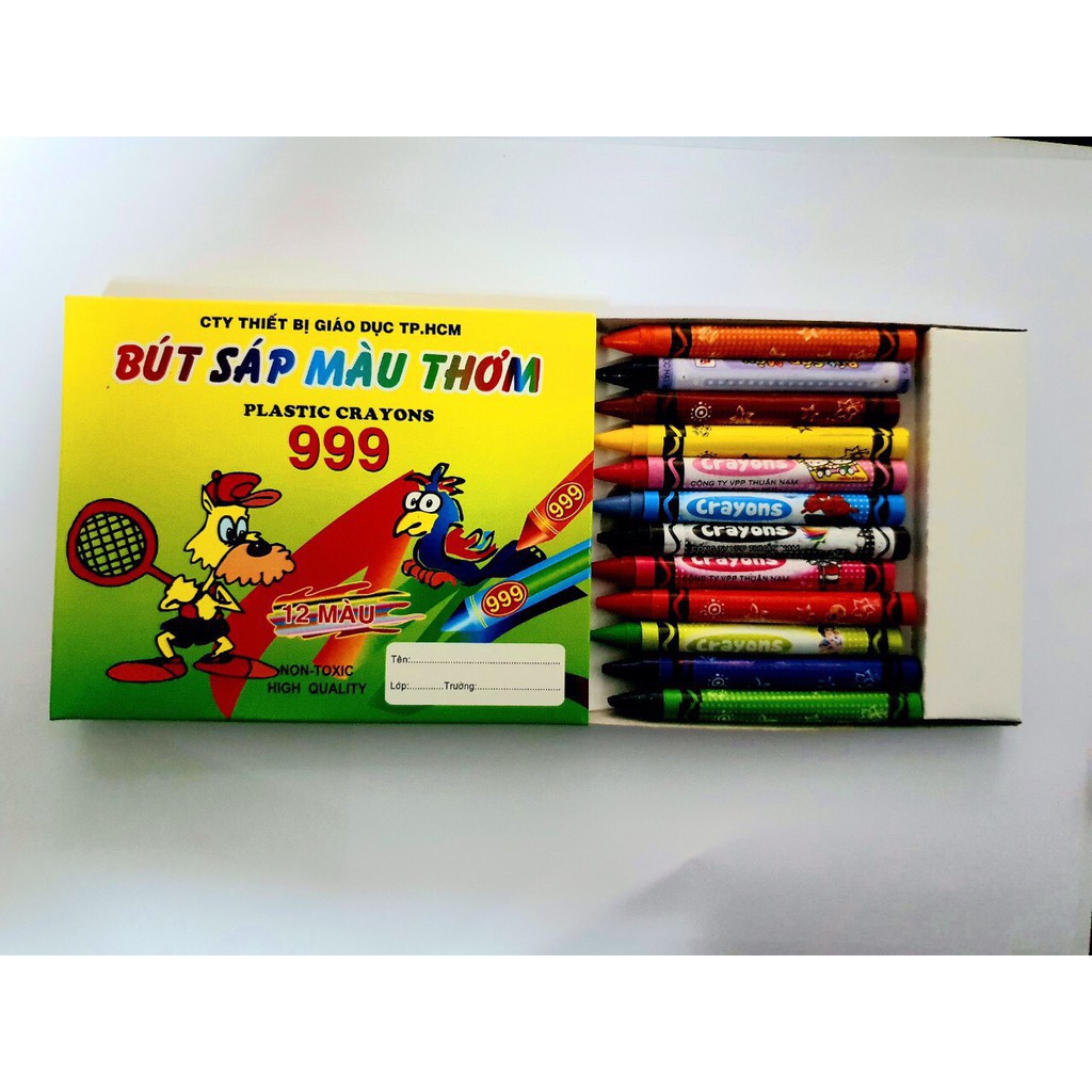 Hộp Bút Sáp Màu Thơm 12 Màu Sắc Tươi Mới - Bút Màu Cho Bé