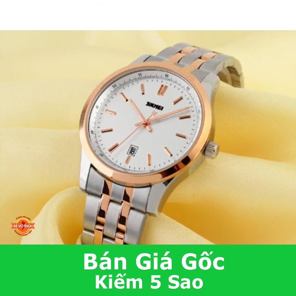 Đồng Hồ Nam SKMEI VÔ ĐỊCH GIÁ RẺ Dây Kim Loại Sang Trọng Đẳng Cấp