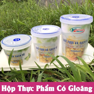 Hộp Thực Phẩm Tròn và Hộp Thực Phẩm Sử Dụng Trong Lò Vi Sóng có Gioăng - Nhựa Song Long