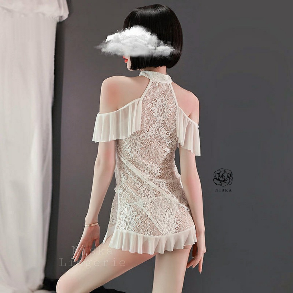 Đầm ren Trung Hoa (2 phiên bản màu) - Mã D207