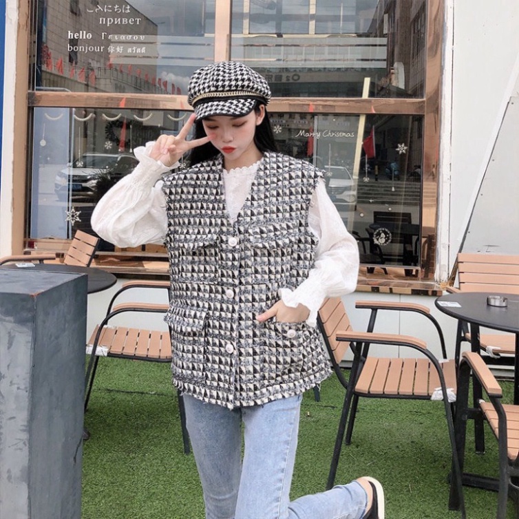 Áo len nữ,áo gile dệt kim phong cách hàn quốc cực xinh cho chị em Hàng Mới Về Hàng New | BigBuy360 - bigbuy360.vn