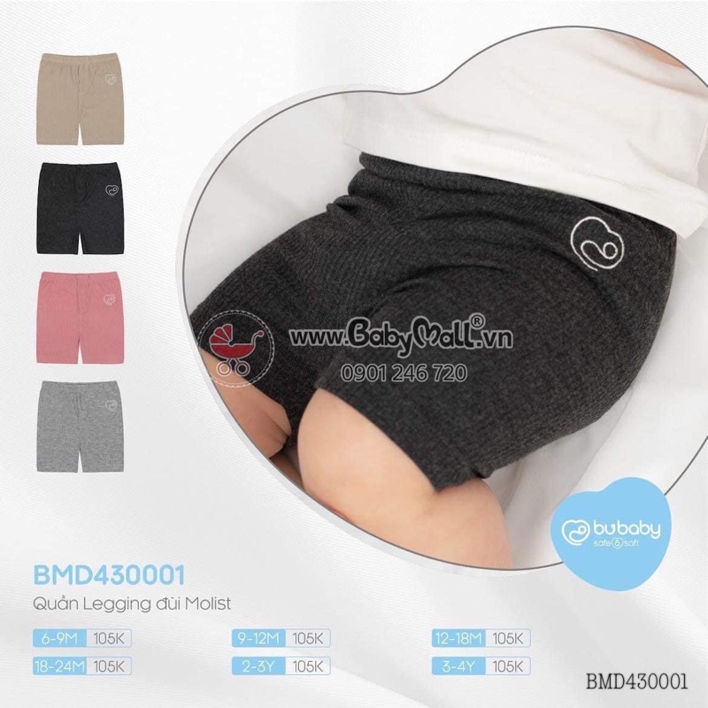 Bubaby Quần legging ĐÙI Molist BMD430001