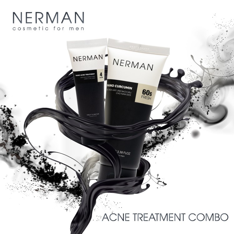 Combo ngừa mụn nam giới Nerman Anti-Acne 10ml | BigBuy360 - bigbuy360.vn