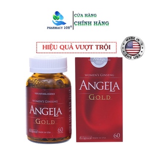 Viên uống tăng nội tiết tố nữ ✅nhập khẩu mỹ✅ viên uống sâm angela gold tăng sinh lý nữ cải thiện mãn kinh hộp 60 viên