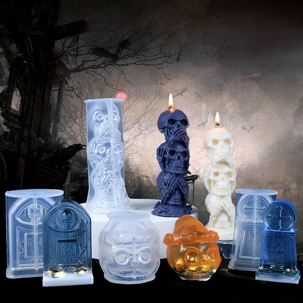 PATRICIA 1 Mô Hình Đầu Lâu / Bí Ngô Bằng Silicon Mềm Chất Lượng Cao Trang Trí Halloween