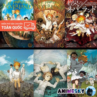 Bộ 6 Poster a3 MIỀN ĐẤT HỨA - Yakusoku no Neverland poster có dán