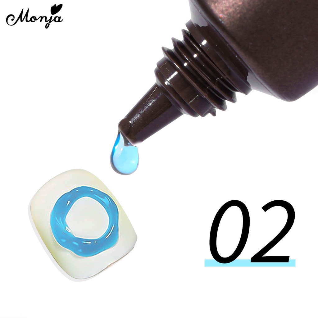 Gel Sơn Móng Tay Monja 15g UV 3D Không Cồn Dùng Trang Trí DIY