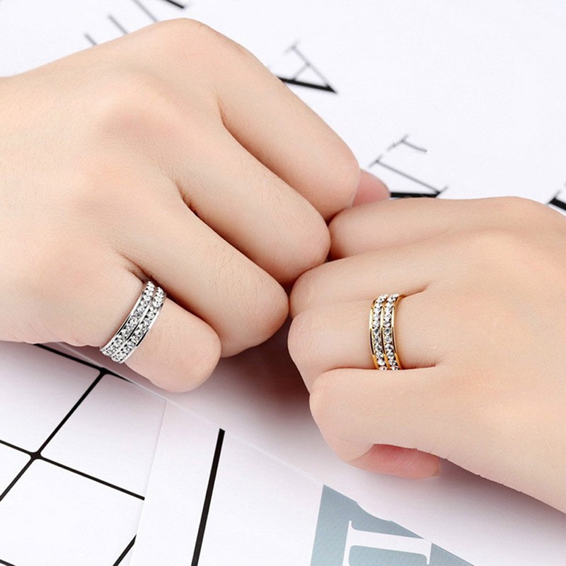 Nhẫn Giảm Cân Đính Đá Lấp Lánh Thời Trang