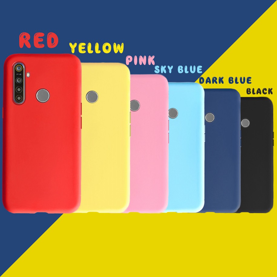 Ốp điện thoại silicon màu trơn cho Realme 5 Pro Realme5 5 Pro Rmx1911 Rmx1971