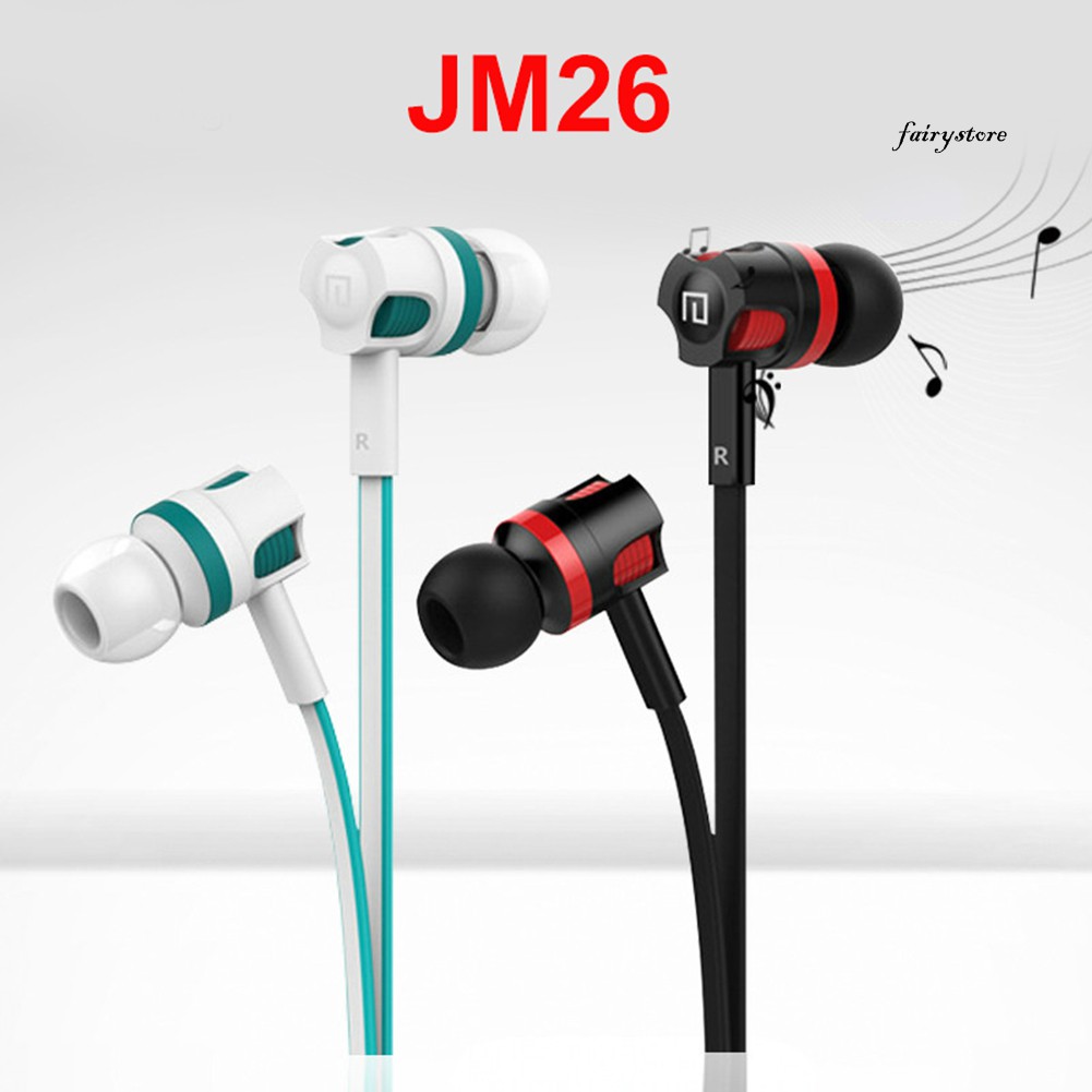 Tai Nghe Nhét Tai Thể Thao Fs + Jm26 Jack 3.5mm Âm Thanh Siêu Trầm