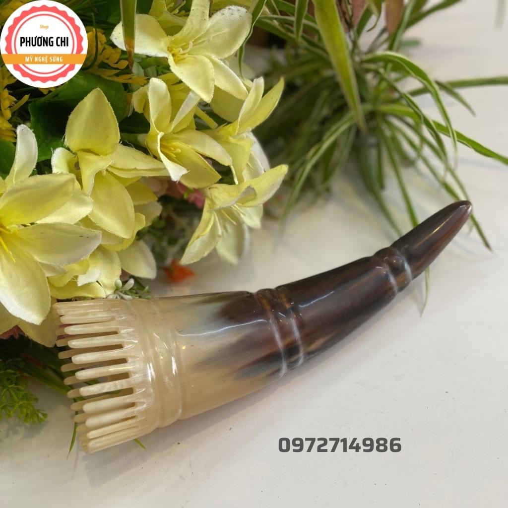 Lược sừng gội đầu vò đầu ấn huyệt dưỡng sinh, ống mát xa đầu | Mỹ nghệ phương chi