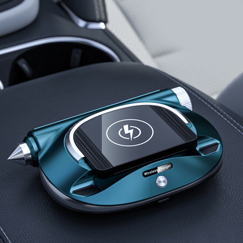 Bộ Sạc Điện Thoại Không Dây 15W Hỗ Trợ Thẻ Số USB Cho Xe Hơi