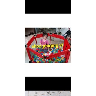 quây bóng lục giác khung inox chắc chắn tặng kèm 15 bóng nhựa