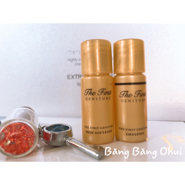 Cặp dưỡng The first skin Softener và The first Emulsion