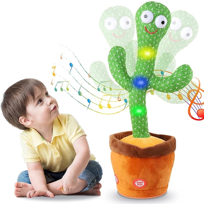 Cây Xương Rồng Nhảy Múa Theo Nhạc Nhái Tiếng Người - Cây Xương Rồng Nhún Nhảy Biết Hát Đồ Chơi Thú Nhồi Bông Cho Bé Cute