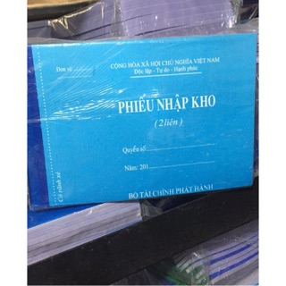 Phiếu Nhập Kho, Phiếu Xuất Kho A5 - A4 Loại Mỏng