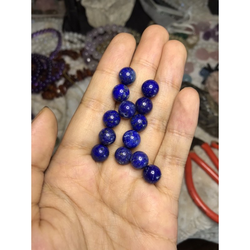 Hạt đá thanh tẩy Lapis  lazuli 8-9mm làm HandMade,DIY