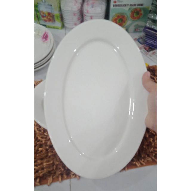 <Video SP> Dĩa sứ trắng dày lớn nhất (Xoài 12,14 inch)