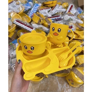 bộ bát ăn dặm con vịt 5 món cho bé