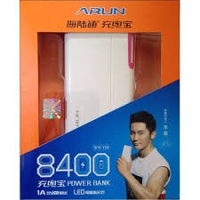 Pin sạc dự phòng Arun Y39S 8400mAh - Model 2017 (Trắng)