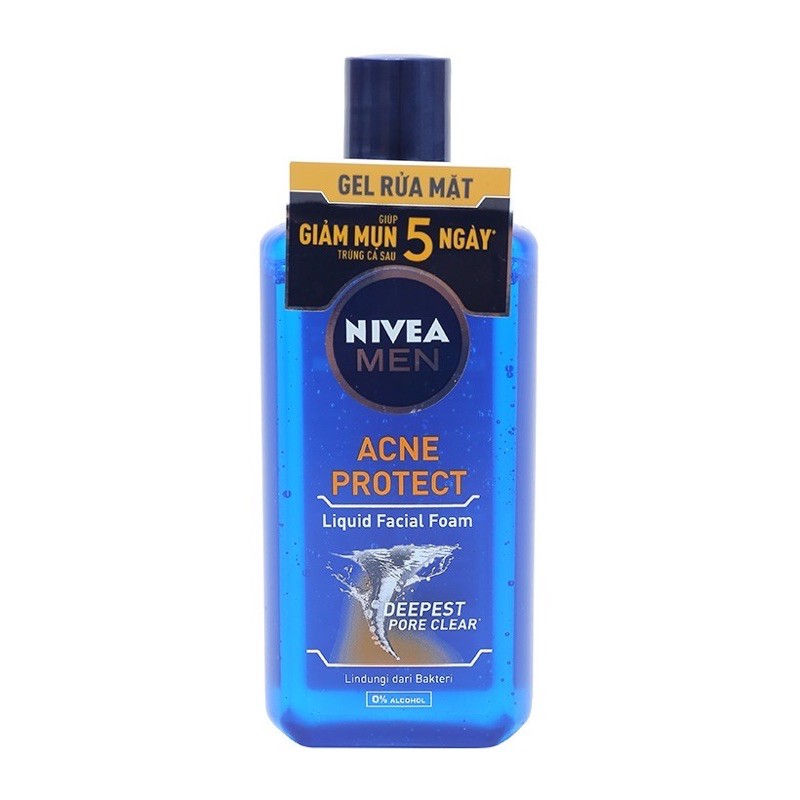 gel rửa mặt giảm mụn 5 ngày nivea)))(thương hiệu nivea an toàn tuyệt đối với mọi loại da)