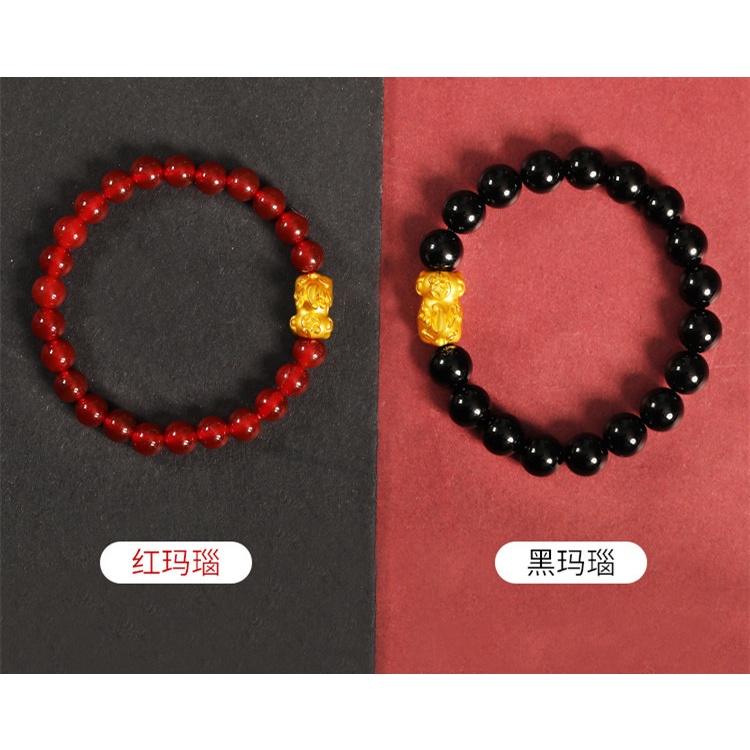 Vòng Tay Chuỗi Hạt Onyx Baby Pixiu Thời Trang Unisex