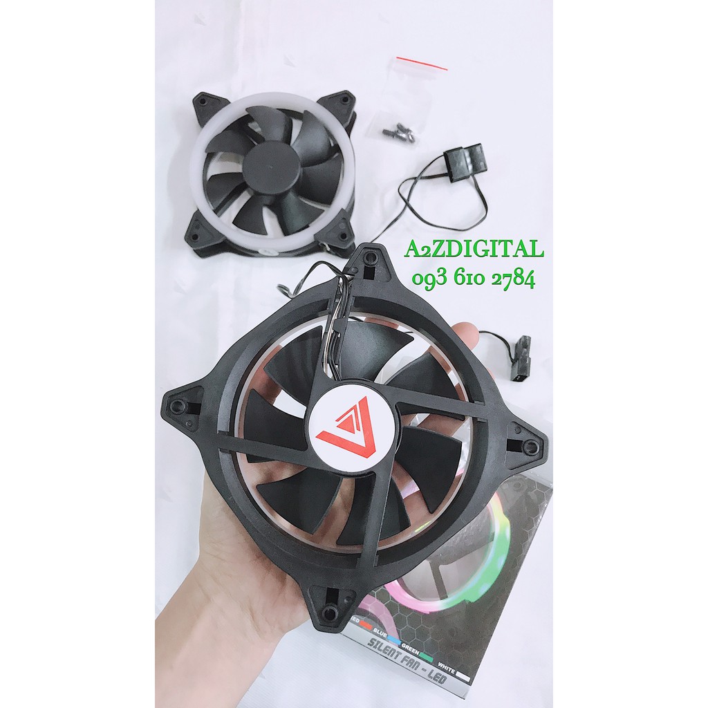 FAN CASE ĐƯỜNG KÍNH 12cm CÓ LED RGB 1 MẶT - 7 MÀU CẦU VỒNG VSP201