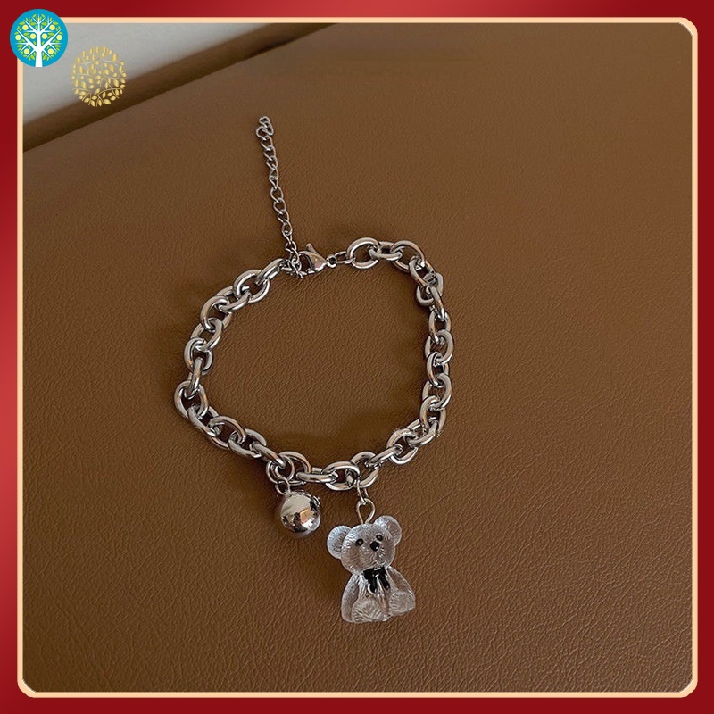 Vòng Tay Trong Suốt Hình Gấu Dễ Thương Cho Nữ